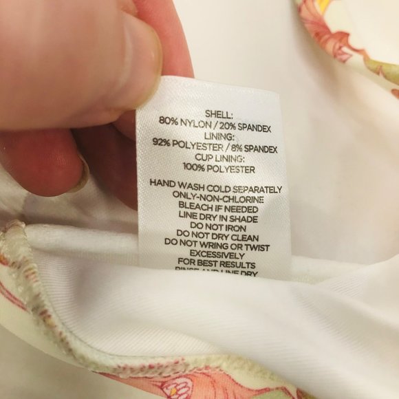 Shade And Shore Women's Sz 38D Underwire Halter Bikini Swim Top Floral Print New - Picture 6 of 12